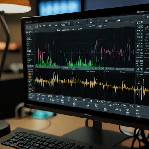 Spectrogram showing Doppler curve with MIDI note mapping overlay